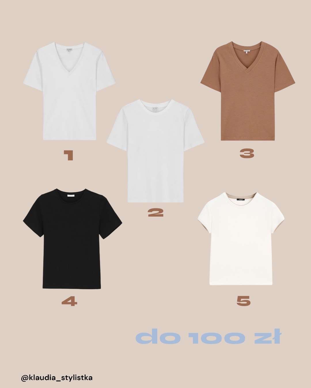 T-shirty do szafy kapsułowej